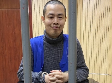 Chen Pinlin in prison in 2024 / Photo: Amnesty International